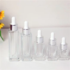 Dropper potel wydr sgwâr