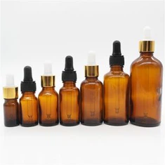 Potel wydr gyda Dropper bibed sy'n cael ei