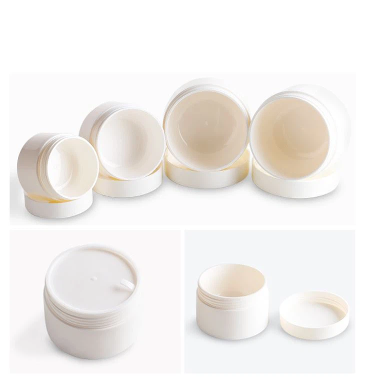 White Plastic Cream Jar