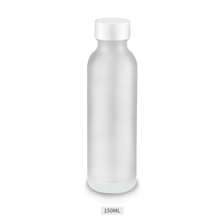 Simple Frosted Glass Lotion Bottle