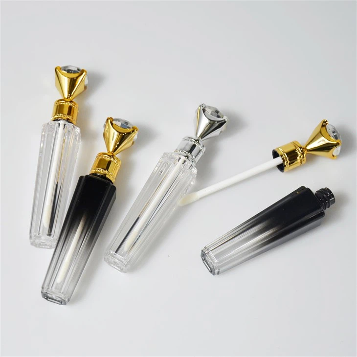 Diamond Shape Empty Plastic Lipgloss Tube